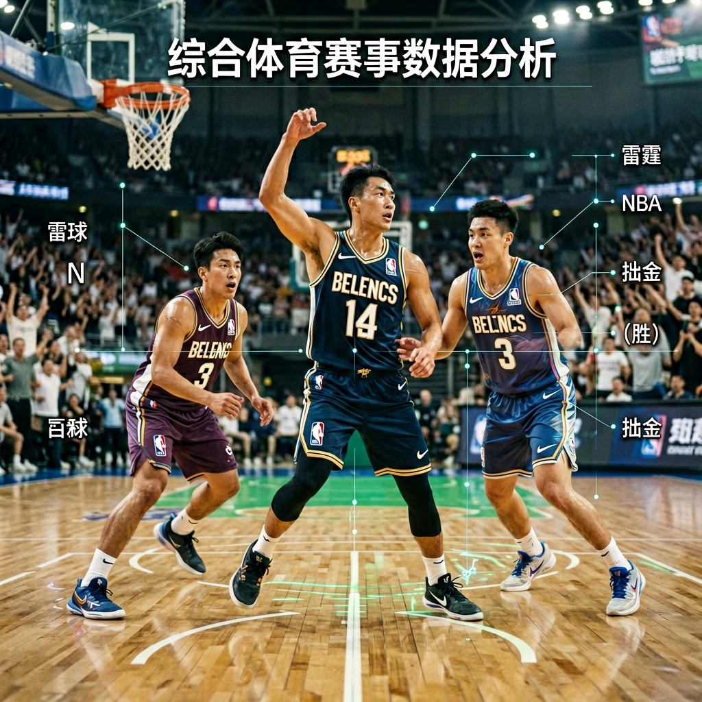 综合体育赛事数据分析图表，涵盖篮球、网球等项目
